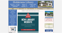 Desktop Screenshot of holdernesslibrary.org