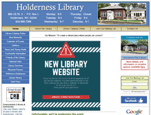 Tablet Screenshot of holdernesslibrary.org